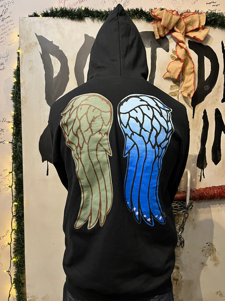 Torrid 3 (3X 22/24) Ombre Dip Dye Angel Wings Zip Up Fleece
