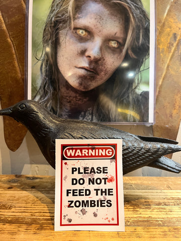 Please Don't Feed the Zombies Sticker