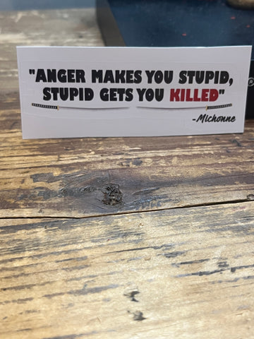 Anger Makes you Stupid Quote