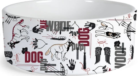 The Walking Dead "DOG" Dog Bowl