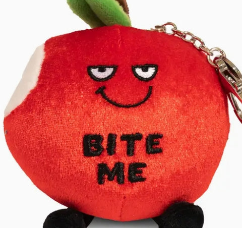 Apple Bite Me Keychain