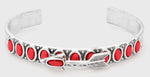 Red Stone Arrow Cuff Bracelet