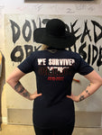 Unisex We Survived Somehow T-Shirt-Navy